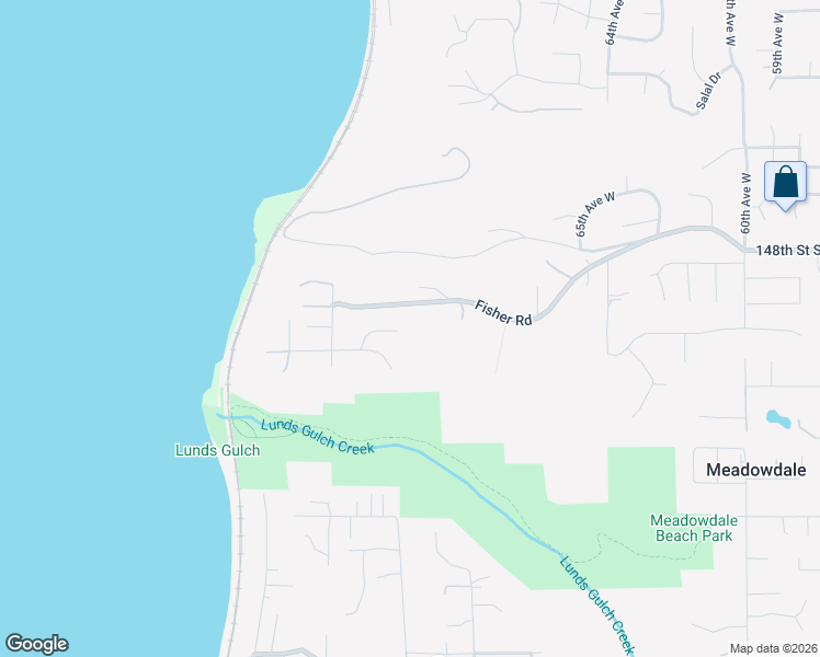 map of restaurants, bars, coffee shops, grocery stores, and more near 6920 Fisher Road in Edmonds