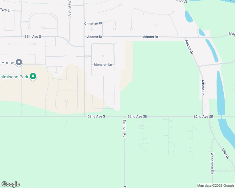 map of restaurants, bars, coffee shops, grocery stores, and more near 5885 East Prairiewood Drive in Grand Forks
