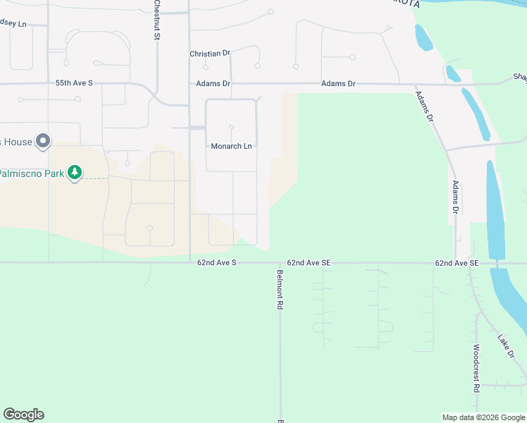 map of restaurants, bars, coffee shops, grocery stores, and more near 5885 East Prairiewood Drive in Grand Forks