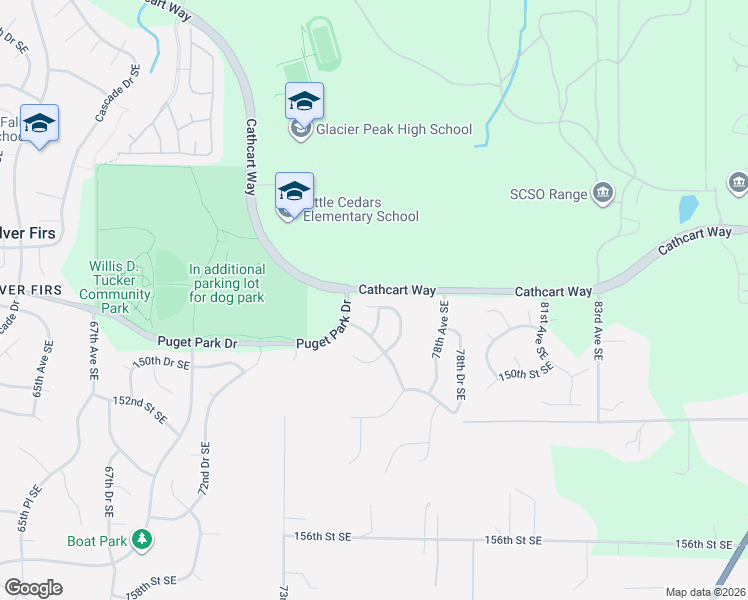 map of restaurants, bars, coffee shops, grocery stores, and more near 7531 148th Place Southeast in Snohomish