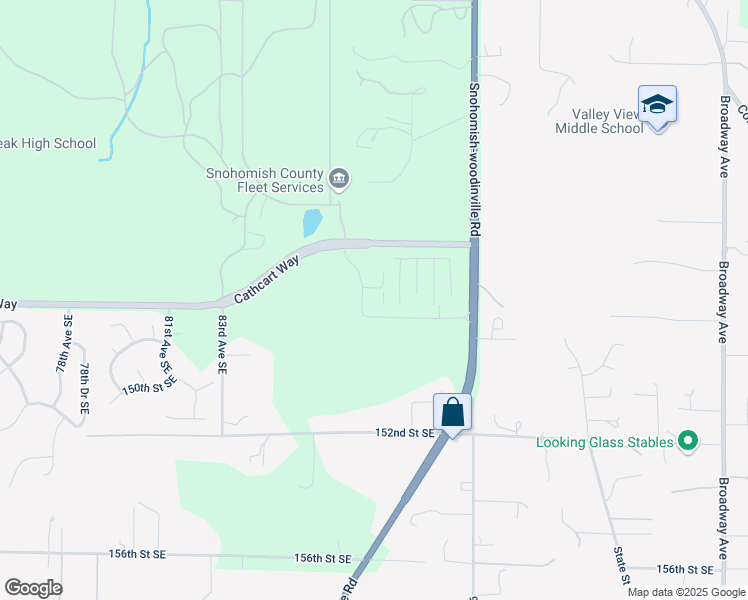 map of restaurants, bars, coffee shops, grocery stores, and more near 8915 Cathcart Way in Snohomish