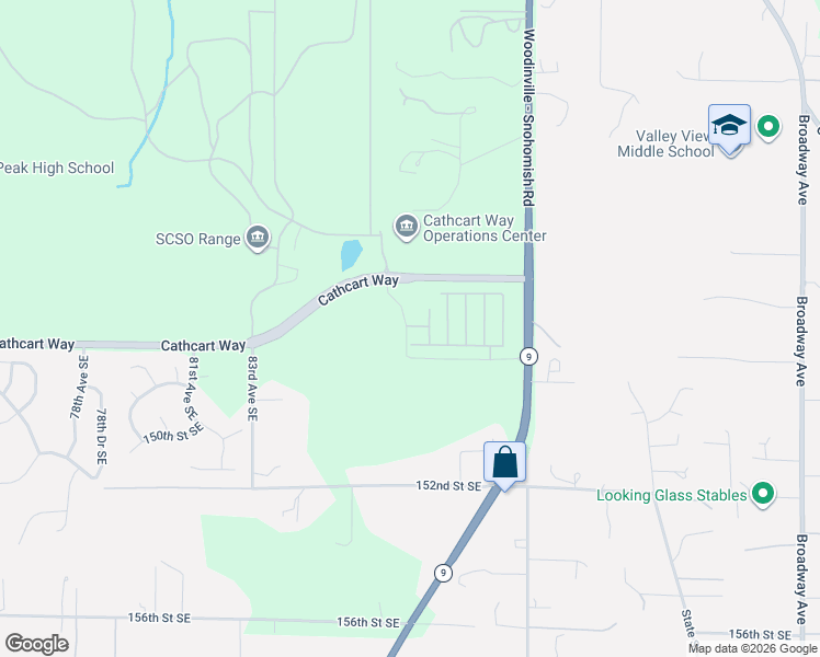 map of restaurants, bars, coffee shops, grocery stores, and more near 14707 87th Avenue Southeast in Snohomish