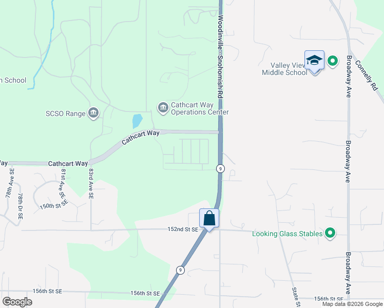 map of restaurants, bars, coffee shops, grocery stores, and more near 14707 87th Avenue Southeast in Snohomish