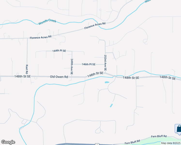 map of restaurants, bars, coffee shops, grocery stores, and more near 25107 Old Owen Road in Monroe