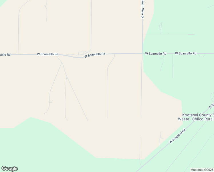 map of restaurants, bars, coffee shops, grocery stores, and more near 2970 West Scarcello Road in Rathdrum