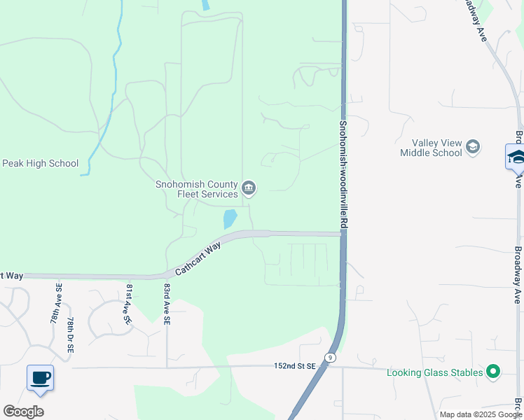 map of restaurants, bars, coffee shops, grocery stores, and more near 8915 Cathcart Way in Snohomish