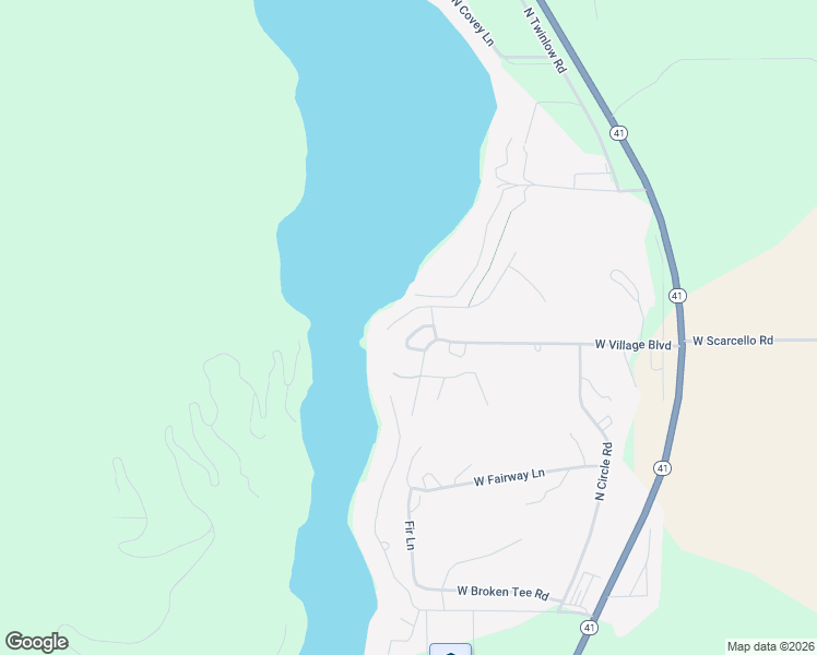 map of restaurants, bars, coffee shops, grocery stores, and more near 21709 North Viewpoint Drive in Rathdrum