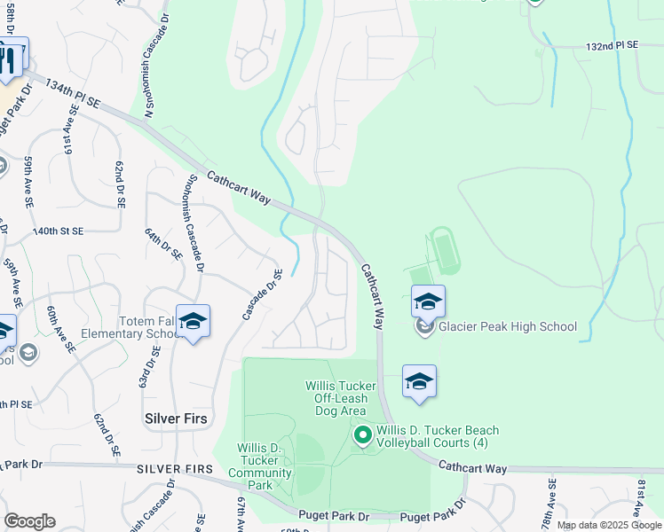 map of restaurants, bars, coffee shops, grocery stores, and more near 14007 69th Drive Southeast in Snohomish