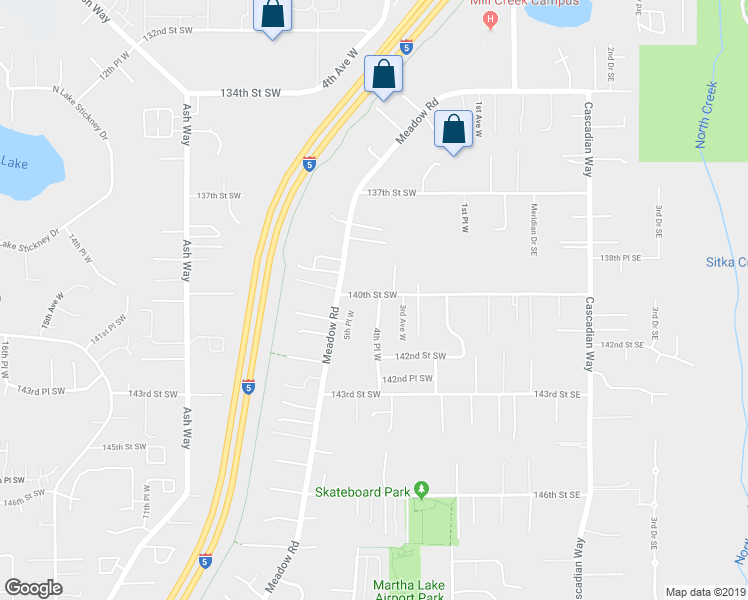 map of restaurants, bars, coffee shops, grocery stores, and more near 14012 4th Place West in Everett
