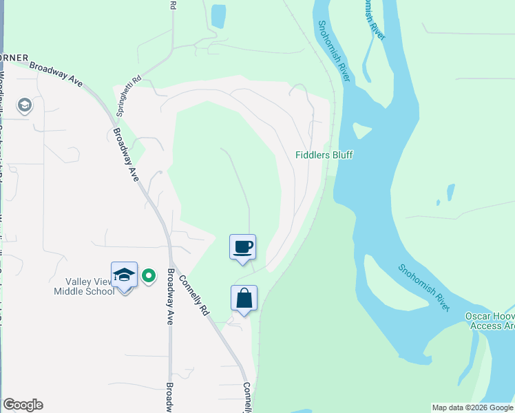 map of restaurants, bars, coffee shops, grocery stores, and more near 13811 102nd Drive SE in Snohomish