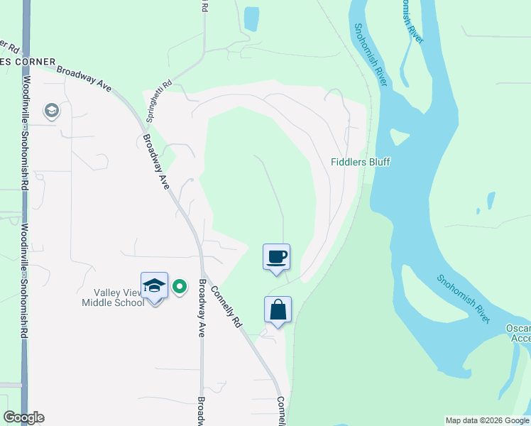 map of restaurants, bars, coffee shops, grocery stores, and more near 13614 102nd Drive SE in Snohomish