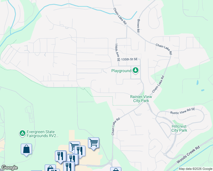map of restaurants, bars, coffee shops, grocery stores, and more near 13788 195th Drive Southeast in Monroe