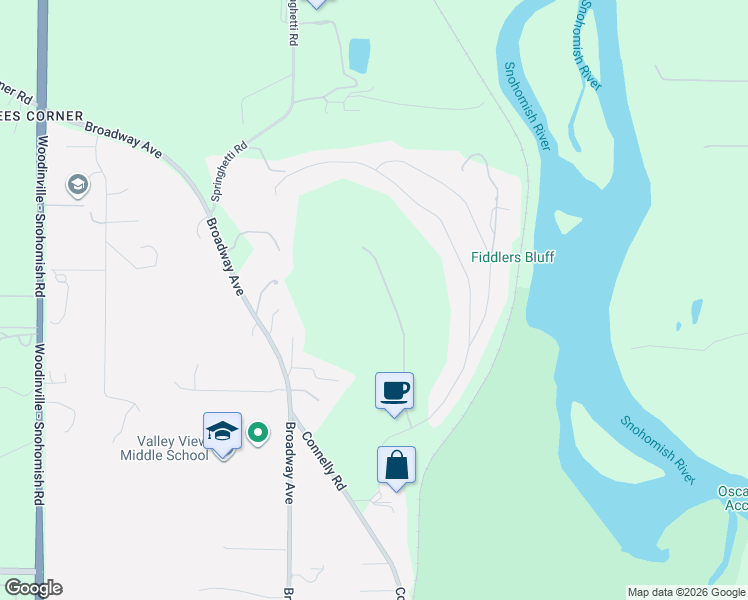 map of restaurants, bars, coffee shops, grocery stores, and more near 13524 102nd Drive SE in Snohomish
