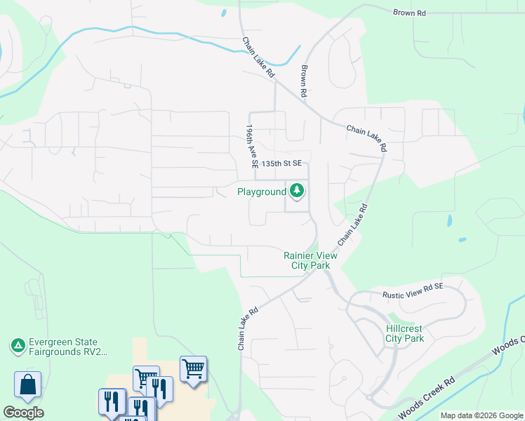map of restaurants, bars, coffee shops, grocery stores, and more near 13696 197th Avenue Southeast in Monroe