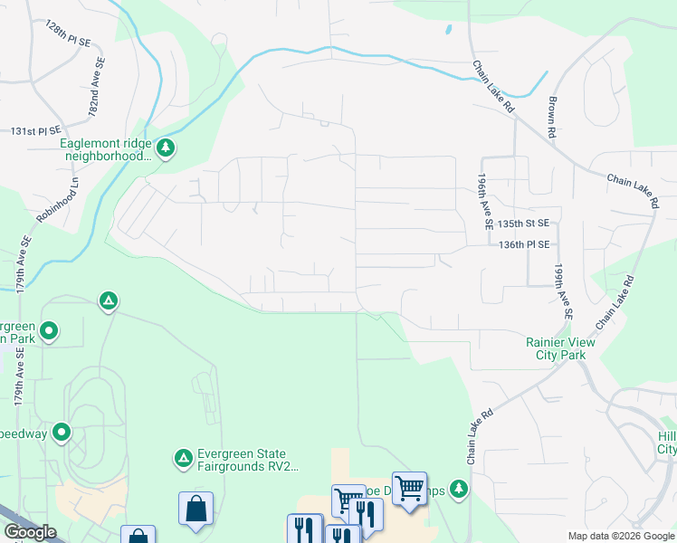 map of restaurants, bars, coffee shops, grocery stores, and more near 13559 190th Drive Southeast in Monroe