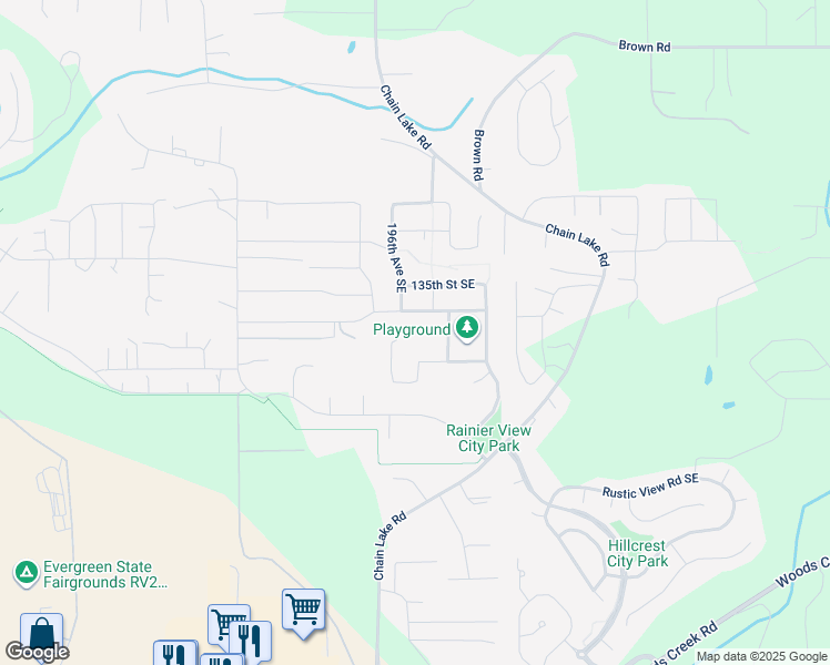 map of restaurants, bars, coffee shops, grocery stores, and more near 19655 136th Place Southeast in Monroe