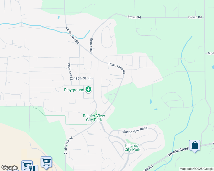 map of restaurants, bars, coffee shops, grocery stores, and more near 20091 136th St SE in Monroe