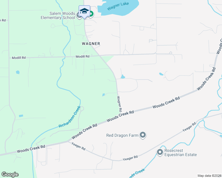 map of restaurants, bars, coffee shops, grocery stores, and more near 13510 Wagner Rd in Monroe