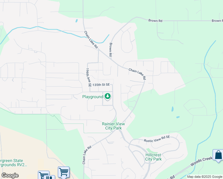 map of restaurants, bars, coffee shops, grocery stores, and more near 19885 136th Place Southeast in Monroe