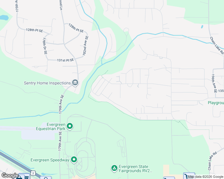 map of restaurants, bars, coffee shops, grocery stores, and more near 13488 Muir Drive Southeast in Monroe