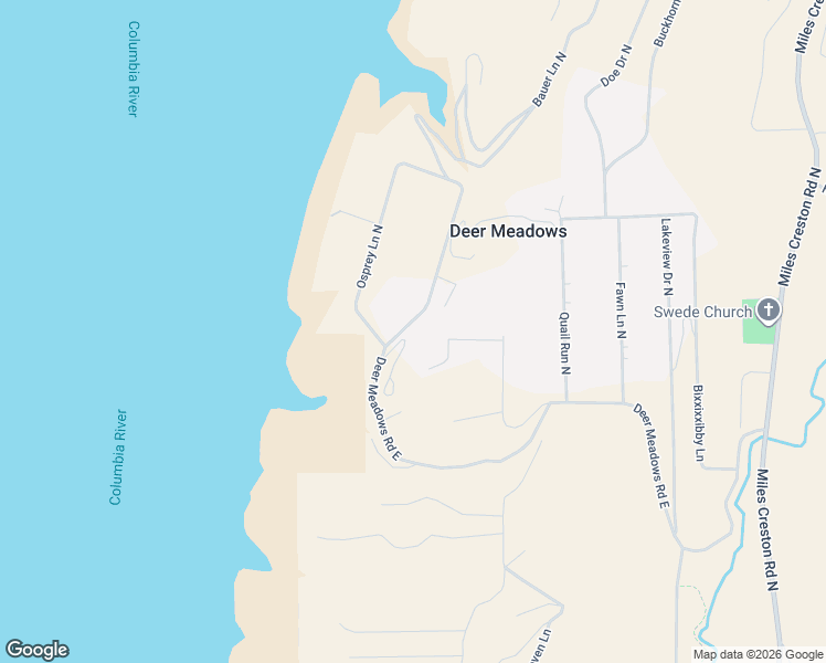 map of restaurants, bars, coffee shops, grocery stores, and more near Deer Meadows Dr N in Davenport