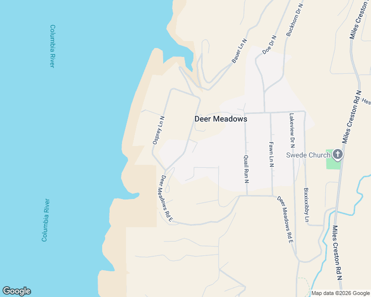 map of restaurants, bars, coffee shops, grocery stores, and more near Deer Meadows Dr N in Davenport