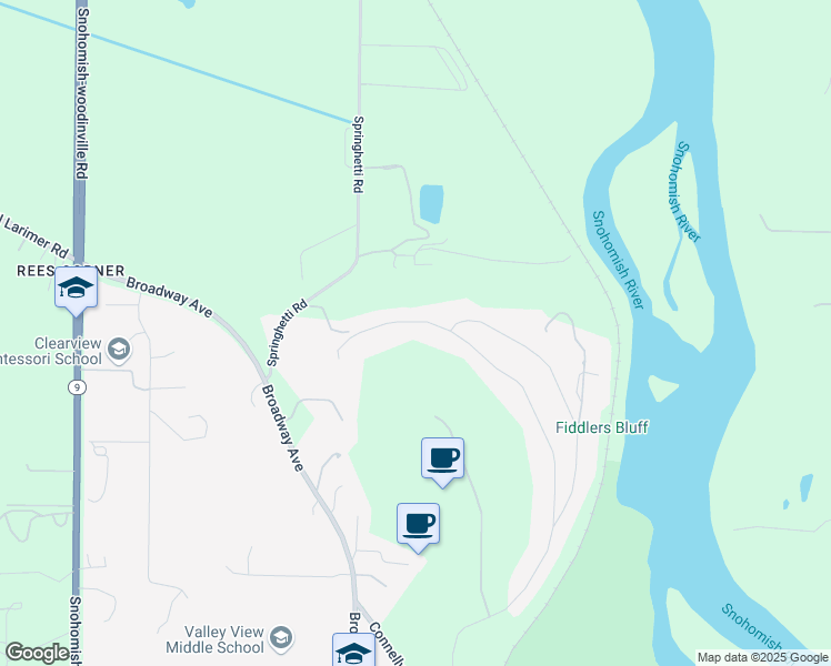 map of restaurants, bars, coffee shops, grocery stores, and more near 10017 Kenwanda Drive in Snohomish
