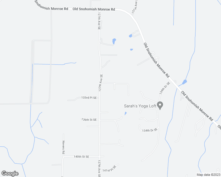 map of restaurants, bars, coffee shops, grocery stores, and more near 12806 132nd Street Southeast in Snohomish