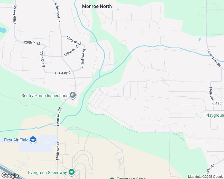 map of restaurants, bars, coffee shops, grocery stores, and more near 13324 Summit Avenue Southeast in Monroe