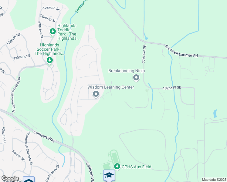 map of restaurants, bars, coffee shops, grocery stores, and more near 13313 74th Avenue Southeast in Snohomish