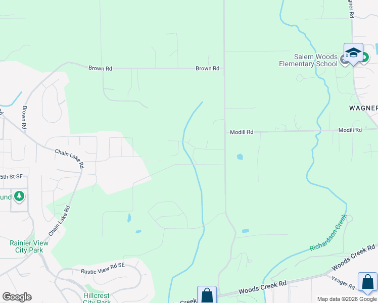 map of restaurants, bars, coffee shops, grocery stores, and more near 20814 133rd Street Southeast in Monroe