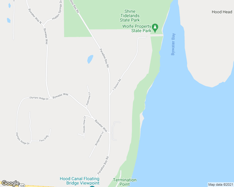 map of restaurants, bars, coffee shops, grocery stores, and more near 5175 Paradise Bay Road in Port Ludlow