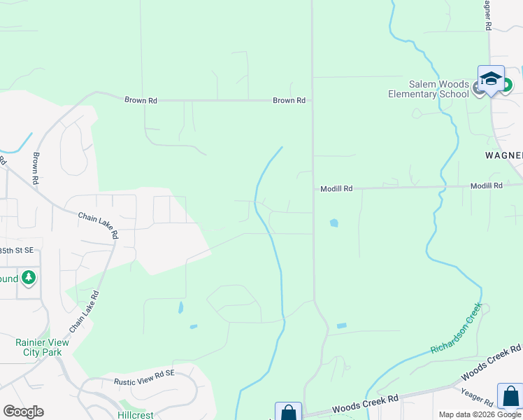 map of restaurants, bars, coffee shops, grocery stores, and more near 20814 133rd Street Southeast in Monroe