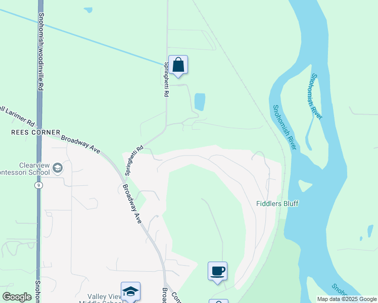 map of restaurants, bars, coffee shops, grocery stores, and more near 10017 Kenwanda Drive in Snohomish