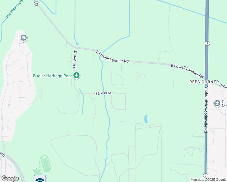 map of restaurants, bars, coffee shops, grocery stores, and more near 8107 132nd Place Southeast in Snohomish