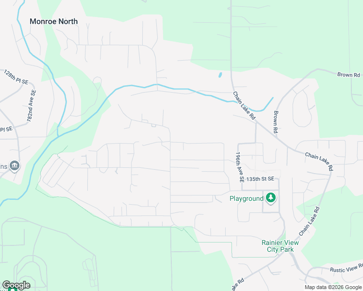 map of restaurants, bars, coffee shops, grocery stores, and more near 13221 191st Avenue Southeast in Monroe
