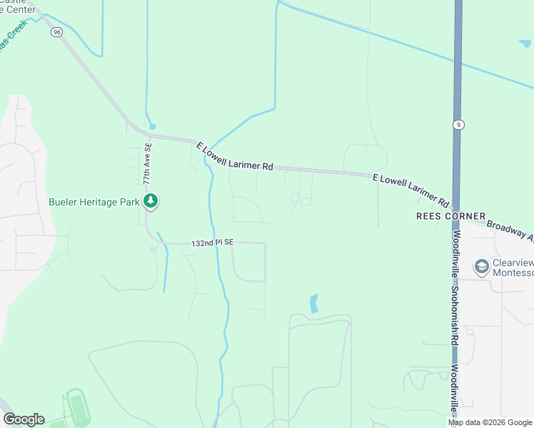 map of restaurants, bars, coffee shops, grocery stores, and more near 8202 East Lowell Larimer Road in Snohomish