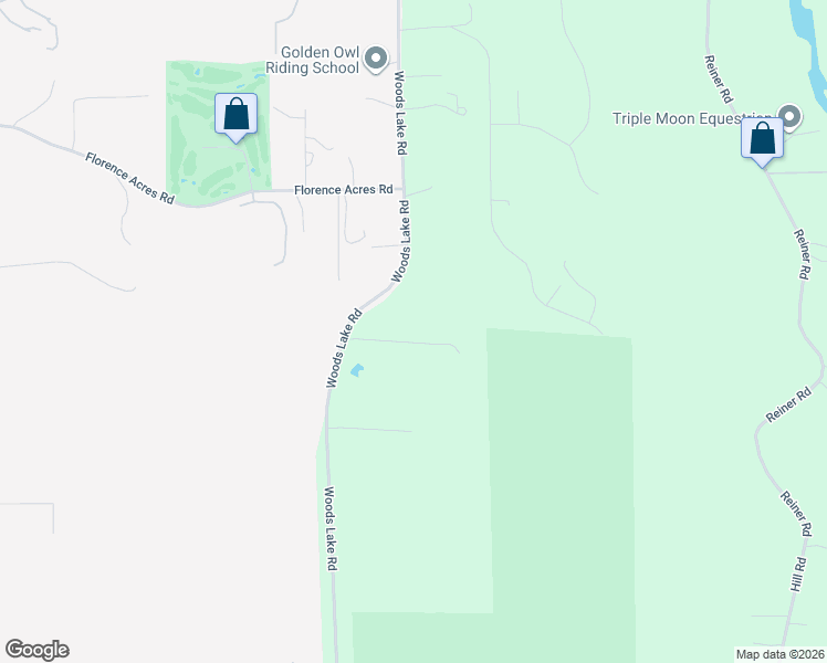 map of restaurants, bars, coffee shops, grocery stores, and more near 13121 Woods Lake Road in Monroe