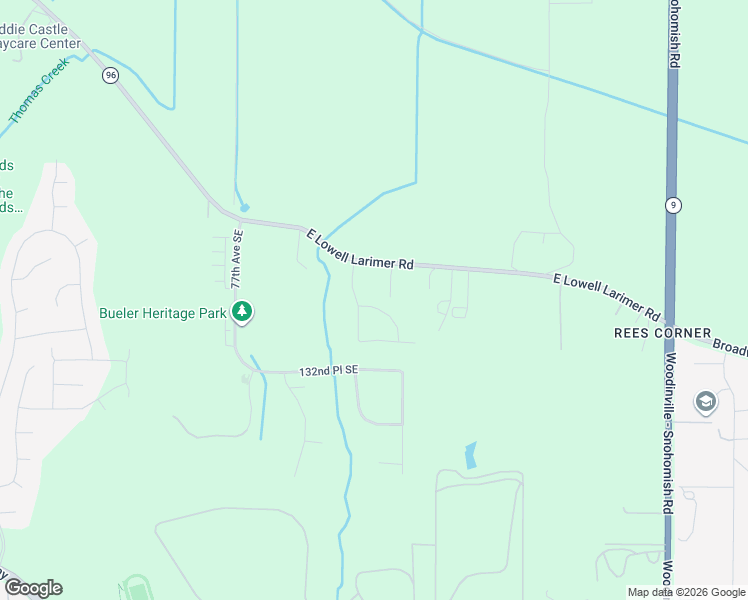 map of restaurants, bars, coffee shops, grocery stores, and more near 8117 130th Place Southeast in Snohomish