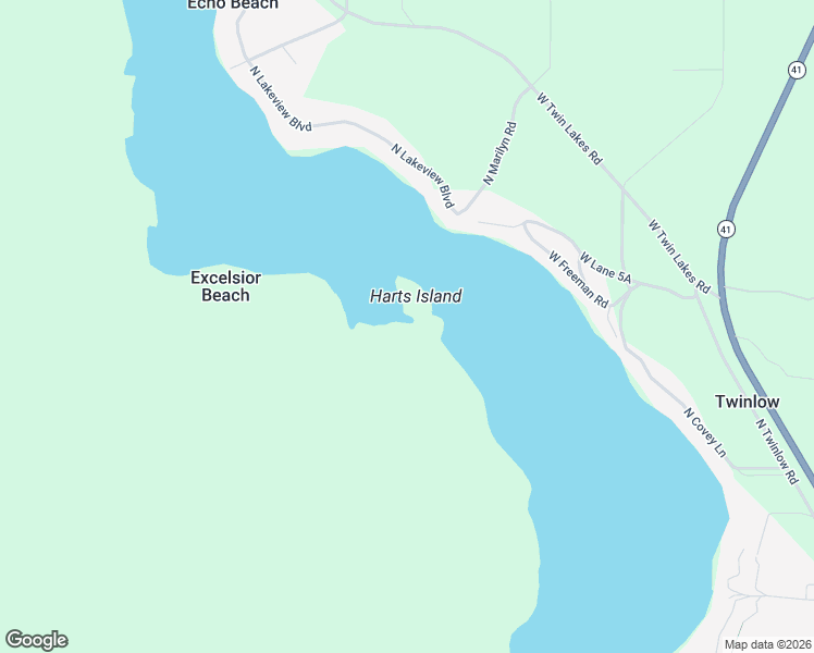 map of restaurants, bars, coffee shops, grocery stores, and more near in Excelsior Beach