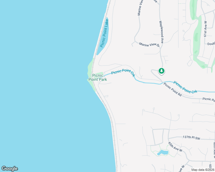 map of restaurants, bars, coffee shops, grocery stores, and more near 7202 Picnic Place in Edmonds
