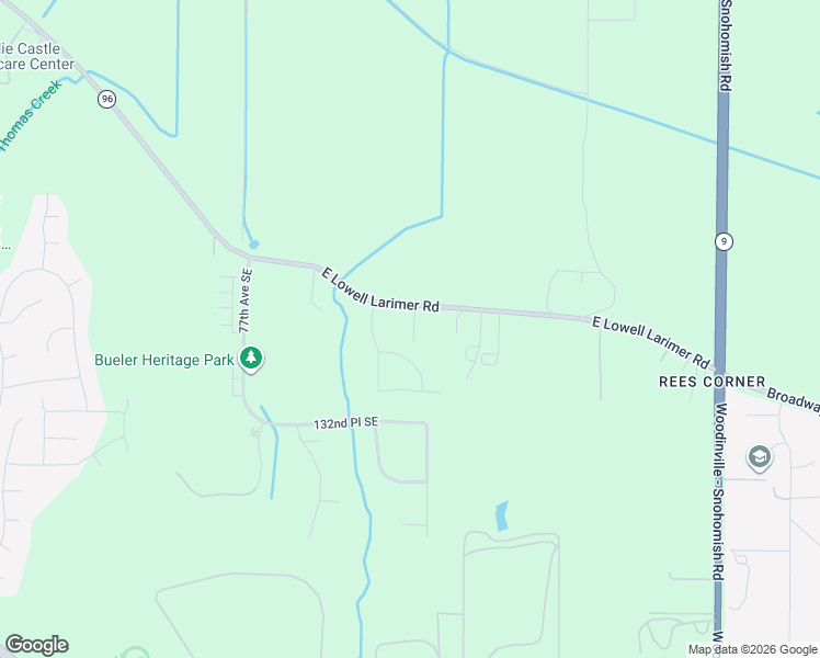 map of restaurants, bars, coffee shops, grocery stores, and more near 8124 East Lowell Larimer Road in Snohomish