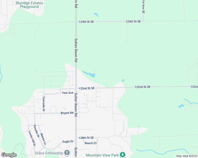 map of restaurants, bars, coffee shops, grocery stores, and more near 32521 132nd Street Southeast in Sultan