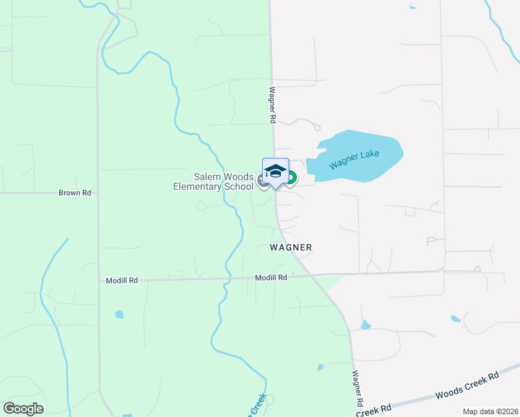 map of restaurants, bars, coffee shops, grocery stores, and more near 12920 Wagner Road in Monroe