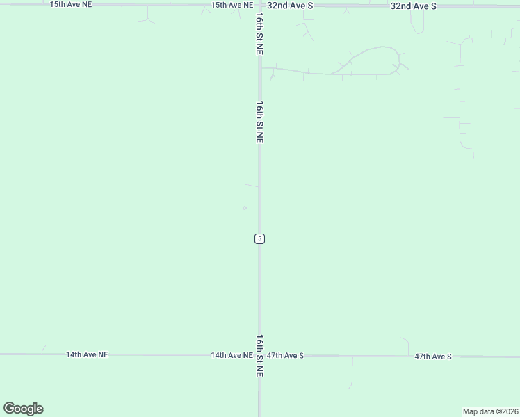 map of restaurants, bars, coffee shops, grocery stores, and more near County Road 5 in Grand Forks