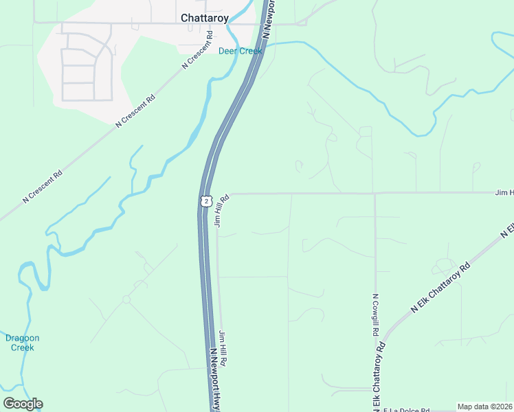 map of restaurants, bars, coffee shops, grocery stores, and more near 3710 Jim Hill Road in Chattaroy