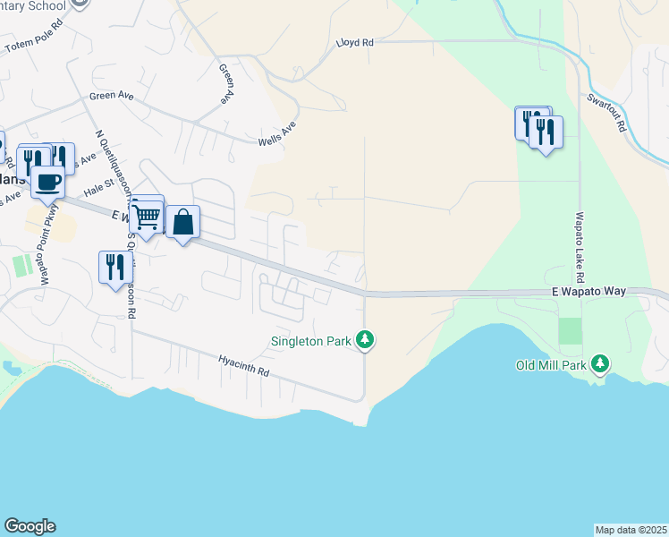 map of restaurants, bars, coffee shops, grocery stores, and more near 87 South Madeline Road in Manson