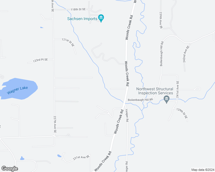 map of restaurants, bars, coffee shops, grocery stores, and more near 12624 Woods Creek Road in Monroe