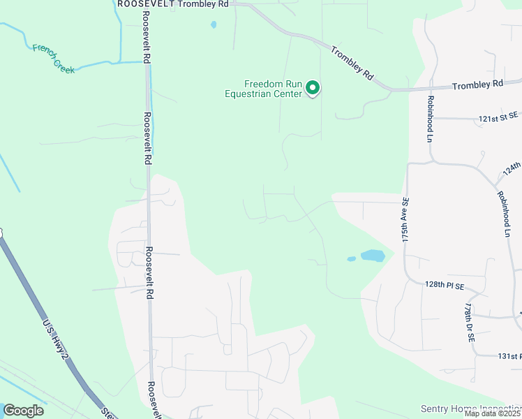 map of restaurants, bars, coffee shops, grocery stores, and more near 16904 125th Street Southeast in Snohomish