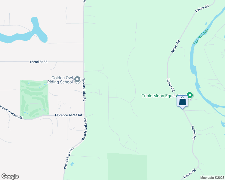 map of restaurants, bars, coffee shops, grocery stores, and more near 12501 287th Avenue Southeast in Monroe
